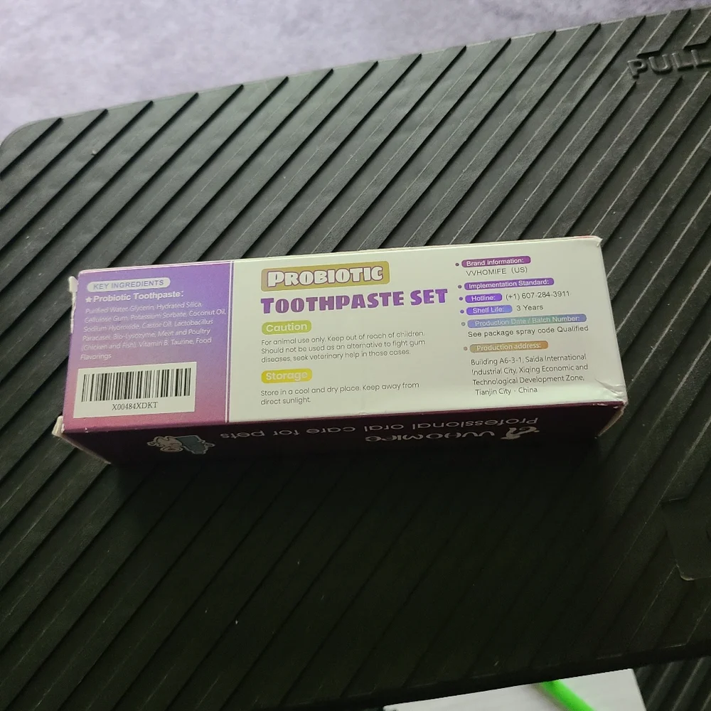 Probiotic Dog Toothpaste - Purple and Silver